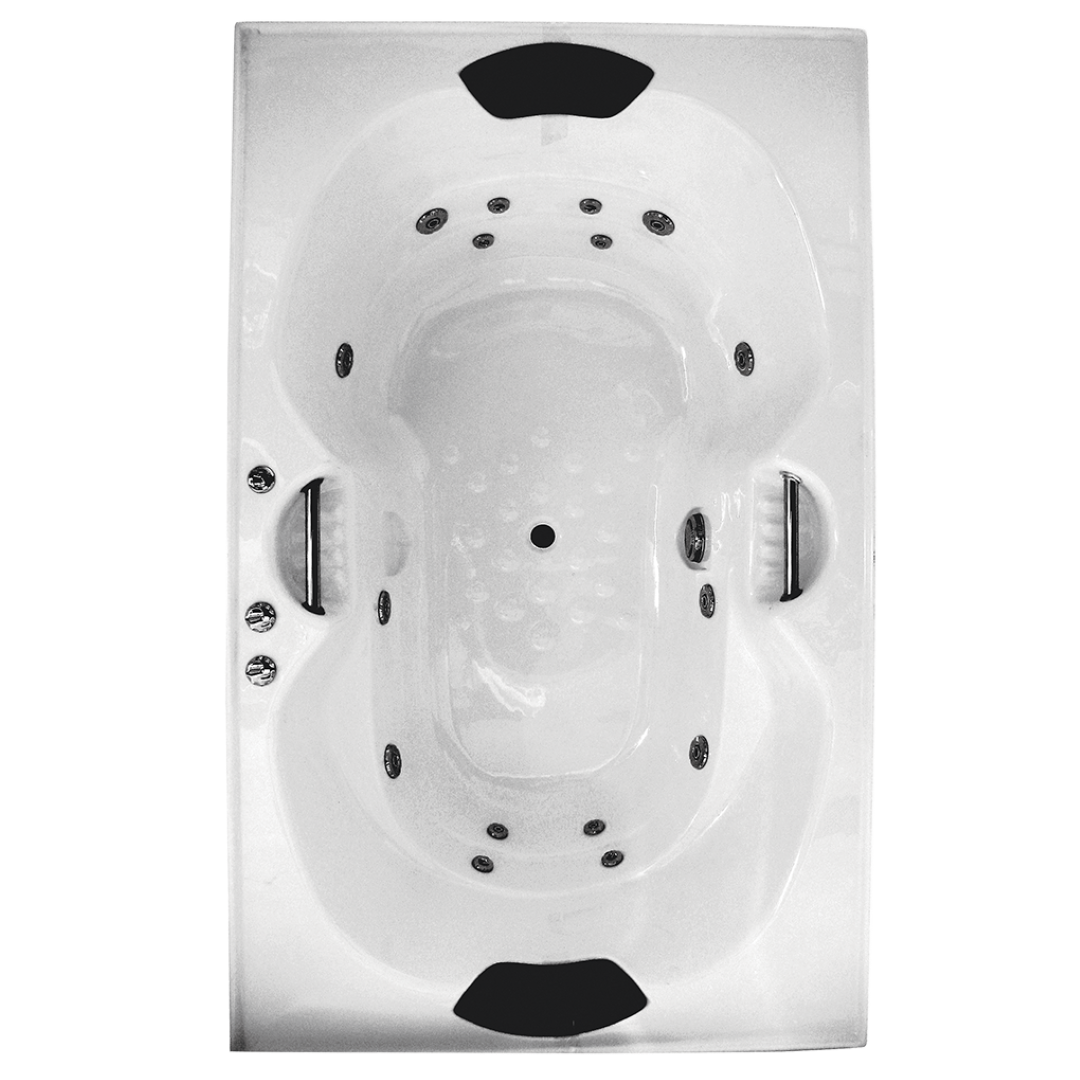 BROADWAY ANDORRA SPA BATH WHITE 1790MM WITH JET CONFIGURATIONS