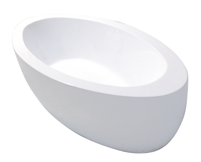 BROADWAY APLAUSO FREE STANDING BATH GLOSS WHITE 1840MM