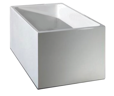 BROADWAY ATAUD SLIMLINE FREE STANDING BATH GLOSS WHITE 1350MM