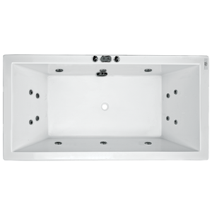 BROADWAY CATOLINA BUILT-IN SPA GLOSS WHITE (AVAILABLE IN 1550MM, 1680MM AND 1800MM) WITH JET CONFIGURATIONS