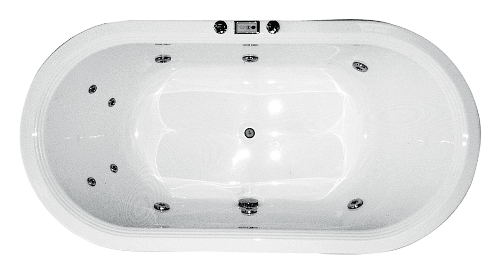BROADWAY ESTELLA SPA BATHTUB WHITE 1820MM WITH JET CONFIGURATION