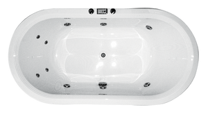 BROADWAY ESTELLA SPA BATHTUB WHITE 1820MM WITH JET CONFIGURATION