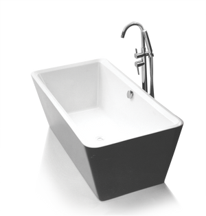 BROADWAY FS3 FREESTANDING BATH BLACK 1700MM