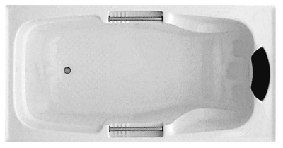 BROADWAY MARCHENA BATH GLOSS WHITE 1725MM