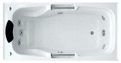 BROADWAY MARCHENA SPA BATH GLOSS WHITE 1725MM (AVAILABLE IN 7-JETS AND 11-JETS OPTIONS)