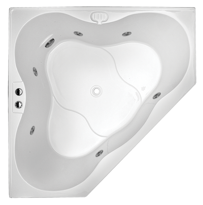 BROADWAY ZAMORA CORNER SPA BATHTUB WHITE 1485MM WITH JET CONFIGURATIONS