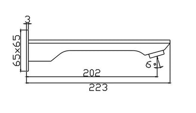 TAPART BATEAU BATH OUTLET BRUSHED GUN METAL