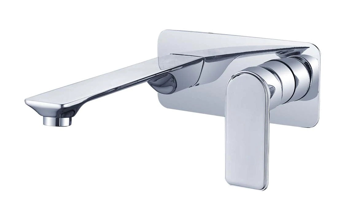 TAPART BATEAU WALL MIXER WITH OUTLET 180MM CHROME