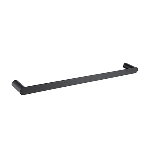 INSPIRE VETTO SINGLE NON-HEATED TOWEL RAIL MATTE BLACK 600MM AND 750MM