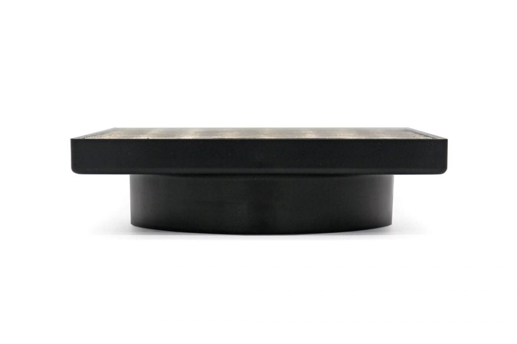 GRATES2GO SLIMLINE UPVC POINT DRAIN WITH WEDGE WIRE GRATE BLACK 117MM