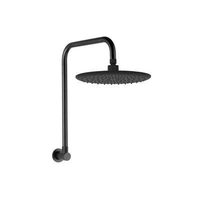 LINKWARE LOUI GOOSENECK SHOWER 260MM MATTE BLACK