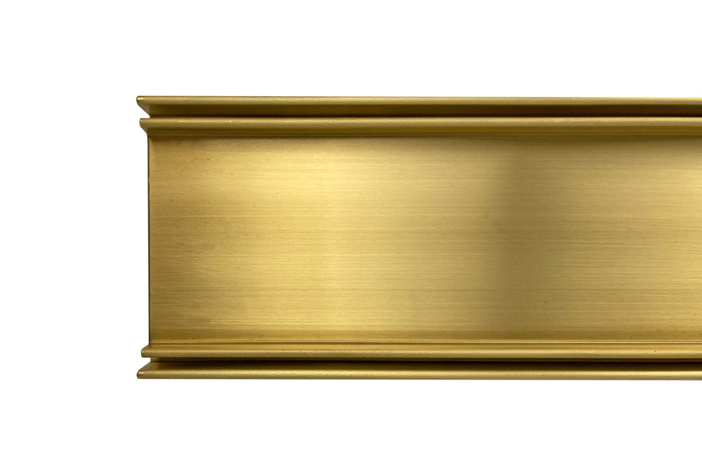 GRATES2GO TILE INSERT DRAIN NATURAL BRASS 1000MM (CUSTOM AVAILABLE)