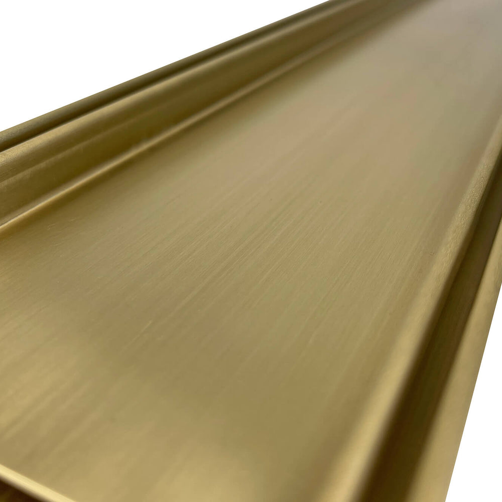 GRATES2GO TILE INSERT DRAIN NATURAL BRASS 1000MM (CUSTOM AVAILABLE)