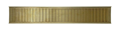 GRATES2GO NATURAL BRASS WEDGE WIRE DRAIN 1000MM LENGTH (CUSTOM AVAILABLE)