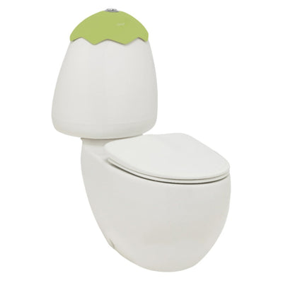JOHNSON SUISSE EGG JUNIOR S / P TRAP CHILDRENS CLOSE COUPLED TOILET GLOSS WHITE