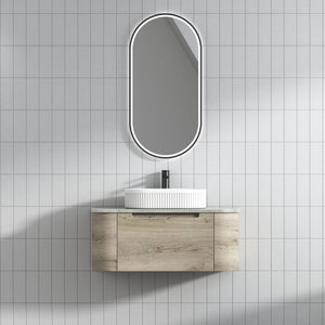 AULIC HAMILTON WHITE OAK 900MM WALL HUNG VANITY