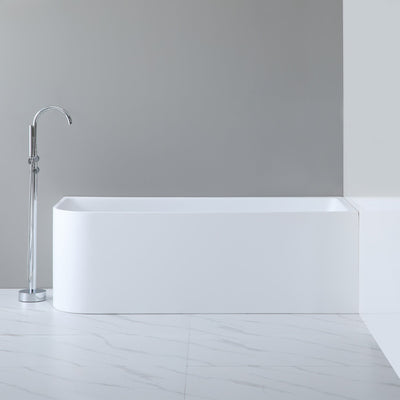 POSEIDON LEFT CORNER MULTI-FIT BATHTUB GLOSS WHITE (AVAILABLE IN 1400MM, 1500MM AND 1700MM)