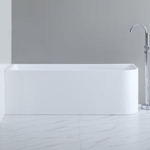 POSEIDON LEFT CORNER MULTI-FIT BATHTUB GLOSS WHITE (AVAILABLE IN 1400MM, 1500MM AND 1700MM)