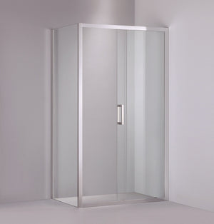 COVEY SEMI-FRAMELESS SINGLE SLIDING DOOR SHOWER SCREEN CHROME