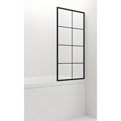 COVEY FRAMED FIXED BATH SCREEN MATTE BLACK