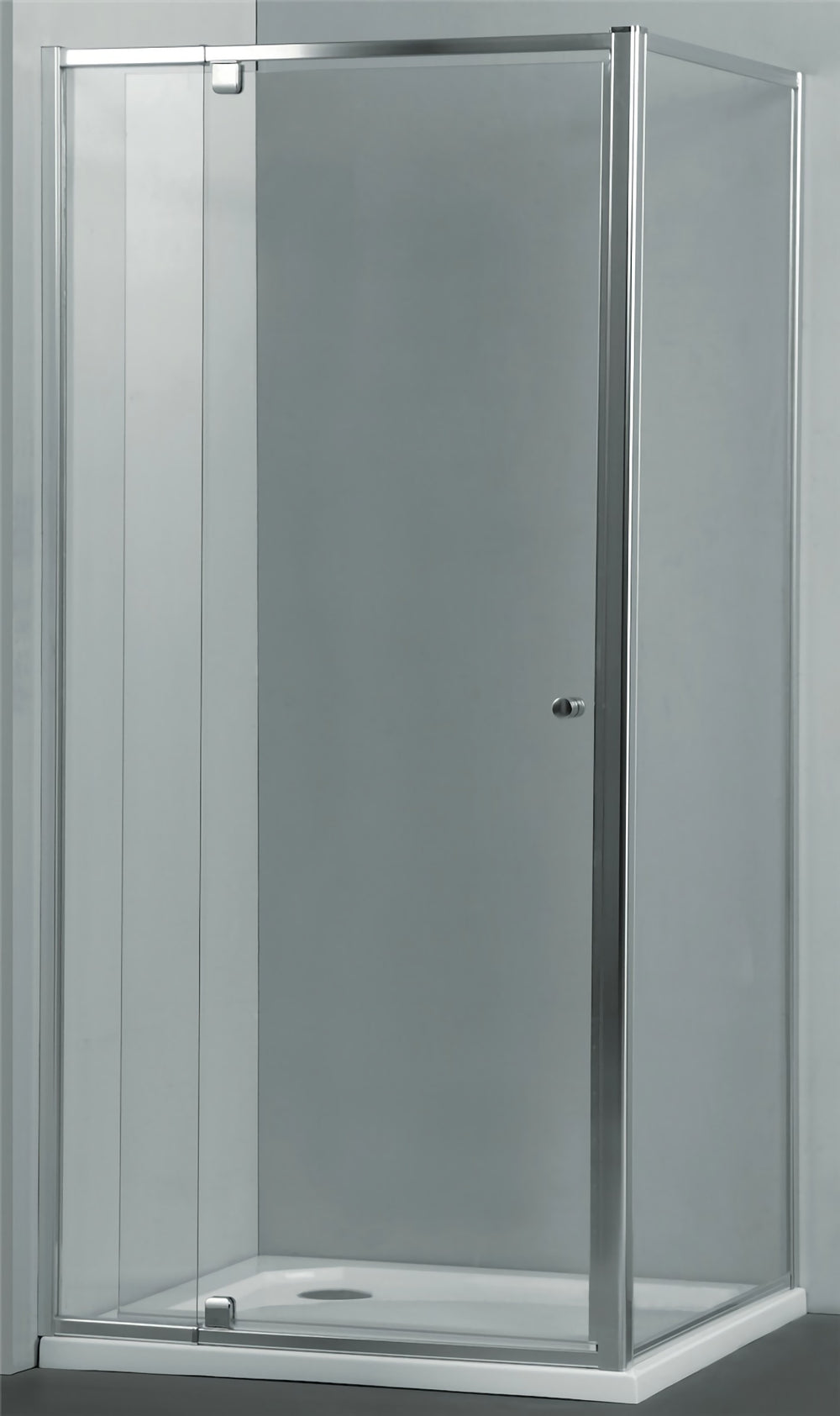 COVEY SEMI-FRAMELESS PIVOTAL DOOR SHOWER SCREEN CHROME