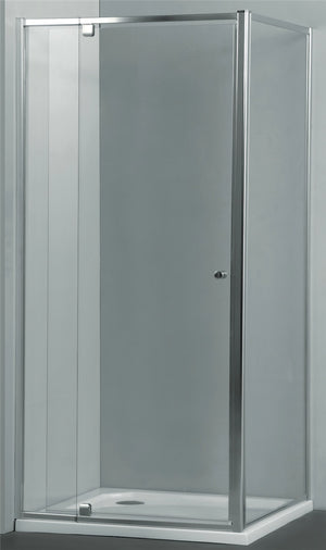 COVEY SEMI-FRAMELESS PIVOTAL DOOR SHOWER SCREEN CHROME