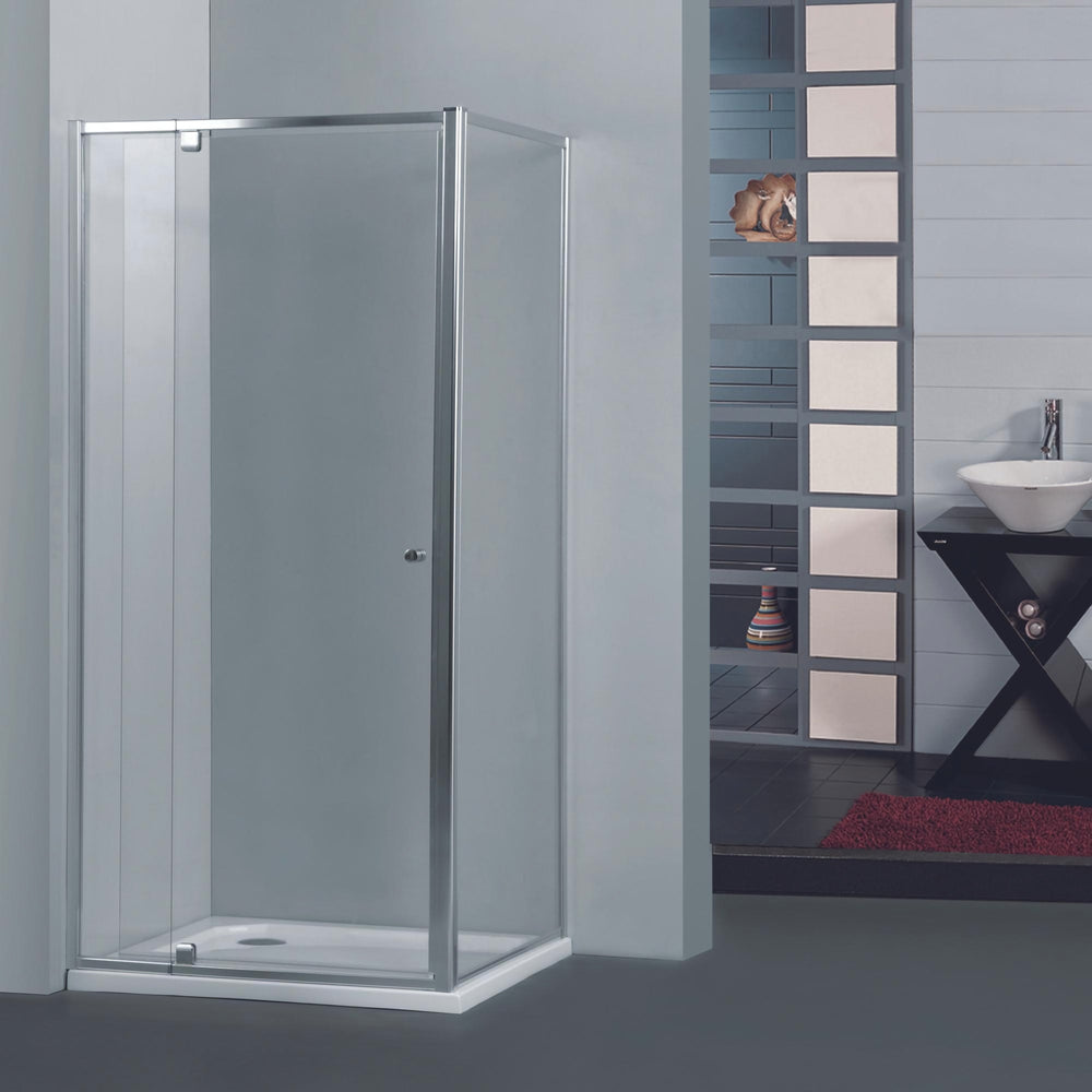 COVEY SEMI-FRAMELESS PIVOTAL DOOR SHOWER SCREEN CHROME