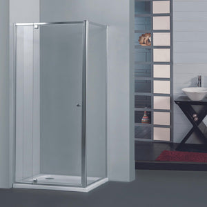 COVEY SEMI-FRAMELESS PIVOTAL DOOR SHOWER SCREEN CHROME