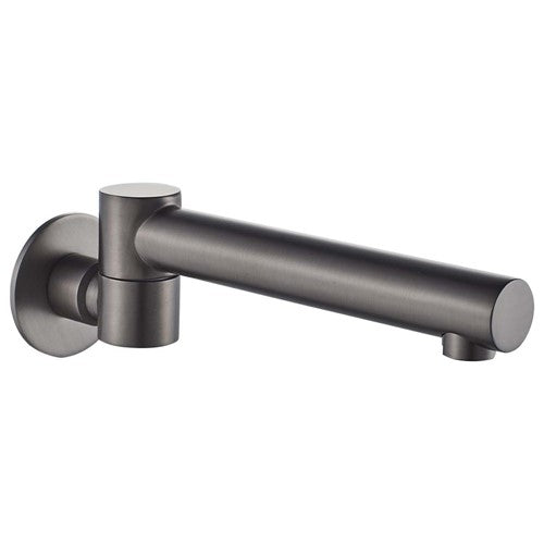 HELLYCAR IDEAL SWIVEL BATH OUTLET 200MM BRUSHED GUN METAL