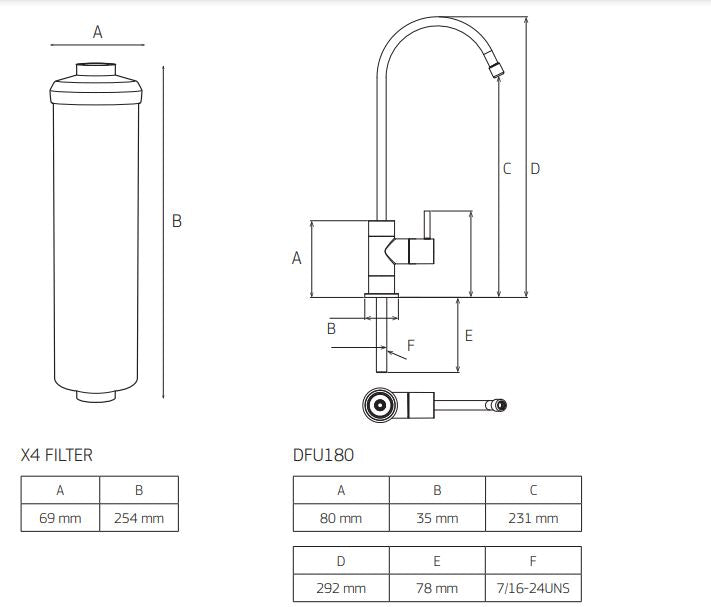 PURETEC HIGH LOOP DESIGNER FAUCET WITH SLIM FILTER 1 MICRON FOR RURAL WATER