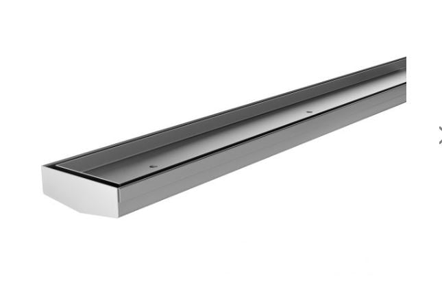 PHOENIX V STAINLESS STEEL 45MM CHANNEL DRAIN TI 75MM OUTLET 600MM, 750MM, 900MM AND 1200MM