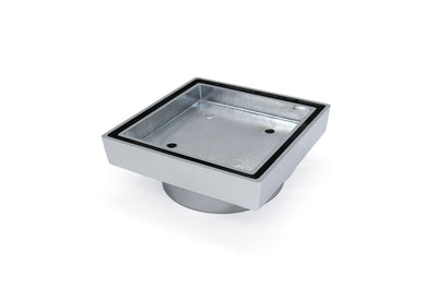 GRATES2GO CHROME COATED BRASS TILE INSERT POINT DRAIN 115MM