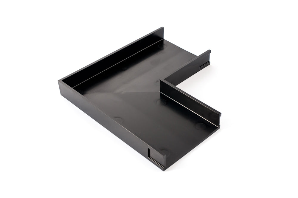 GRATES2GO UPVC MODULAR 90 DEGREE CORNER BLACK 204MM