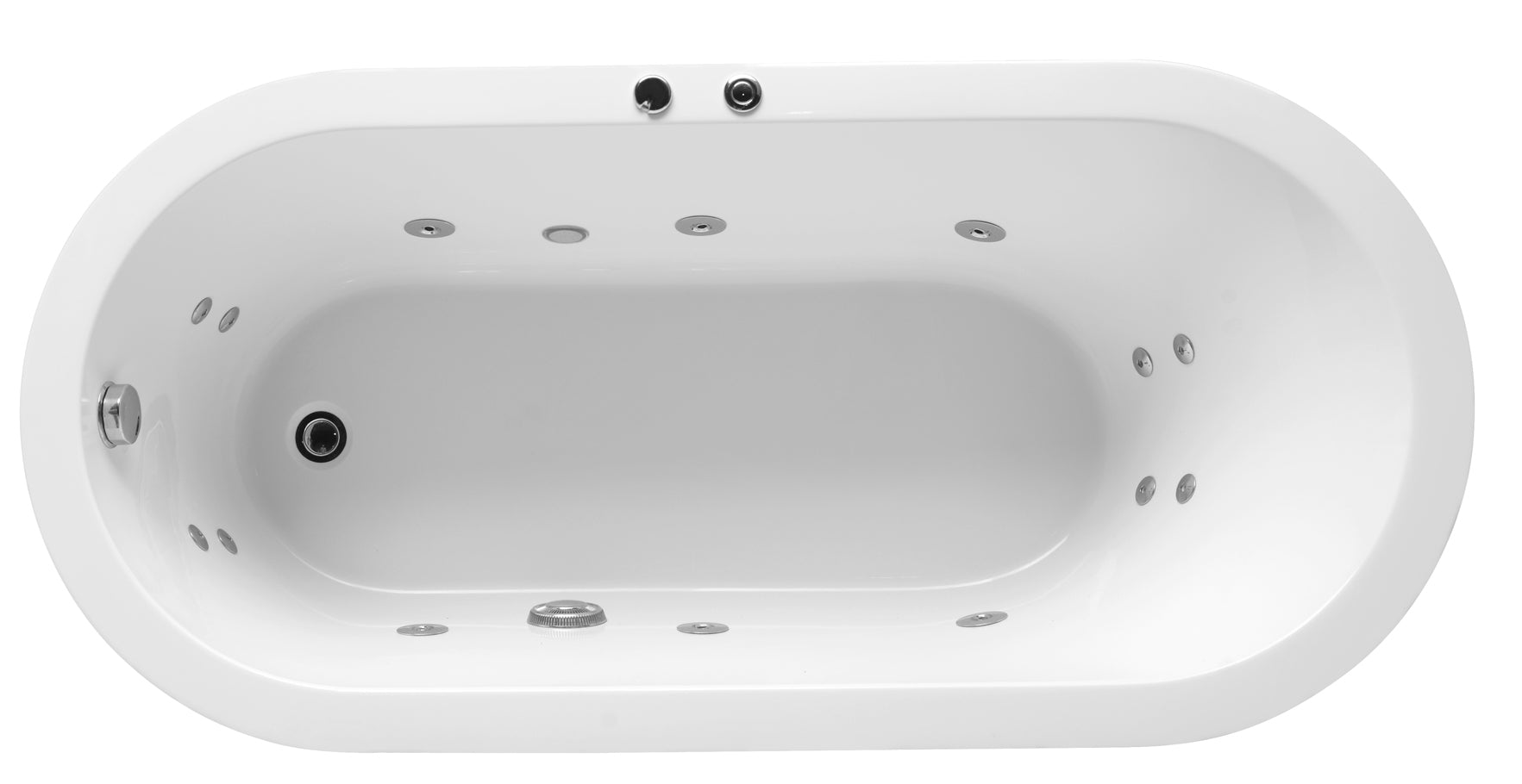 SUNNY FREE STANDING BATH AND SPA WHITE 1700MM