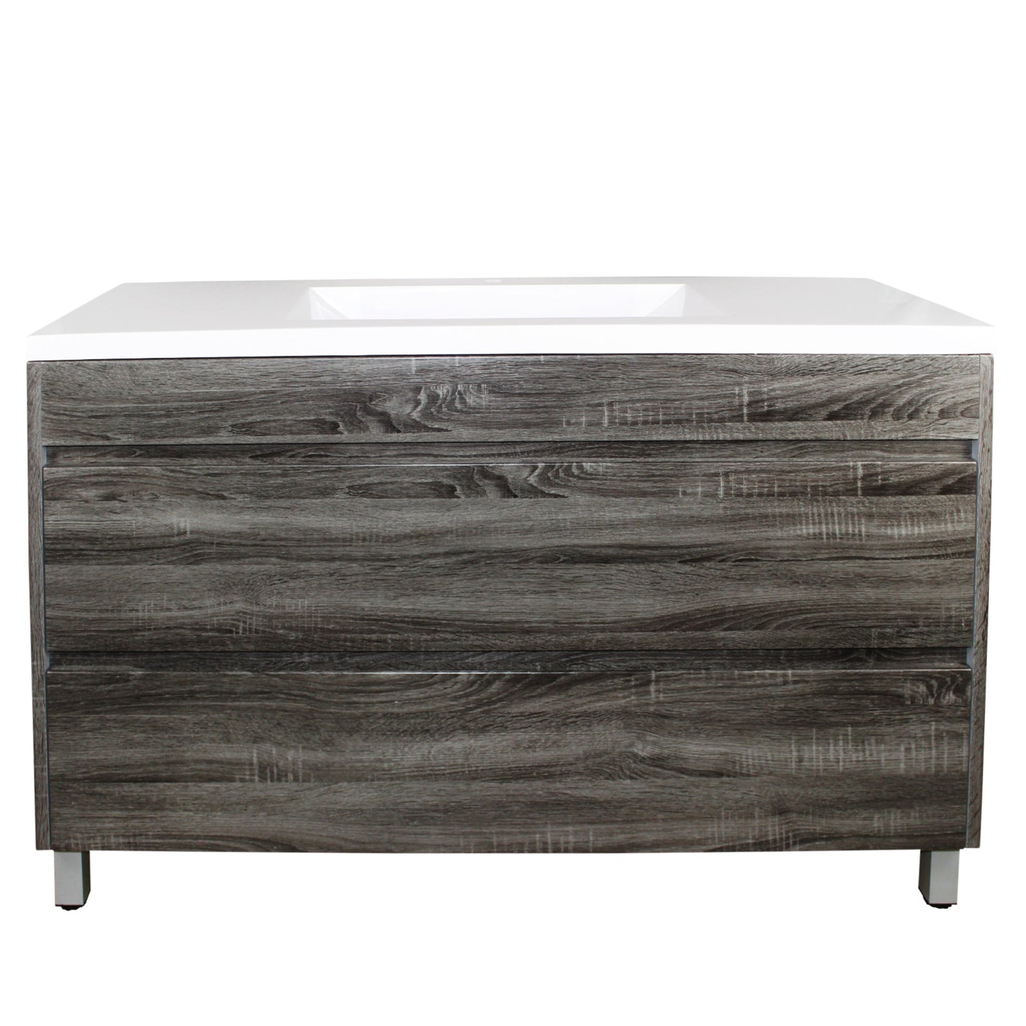 POSEIDON QUBIST DARK GREY 1200MM FLOOR STANDING VANITY