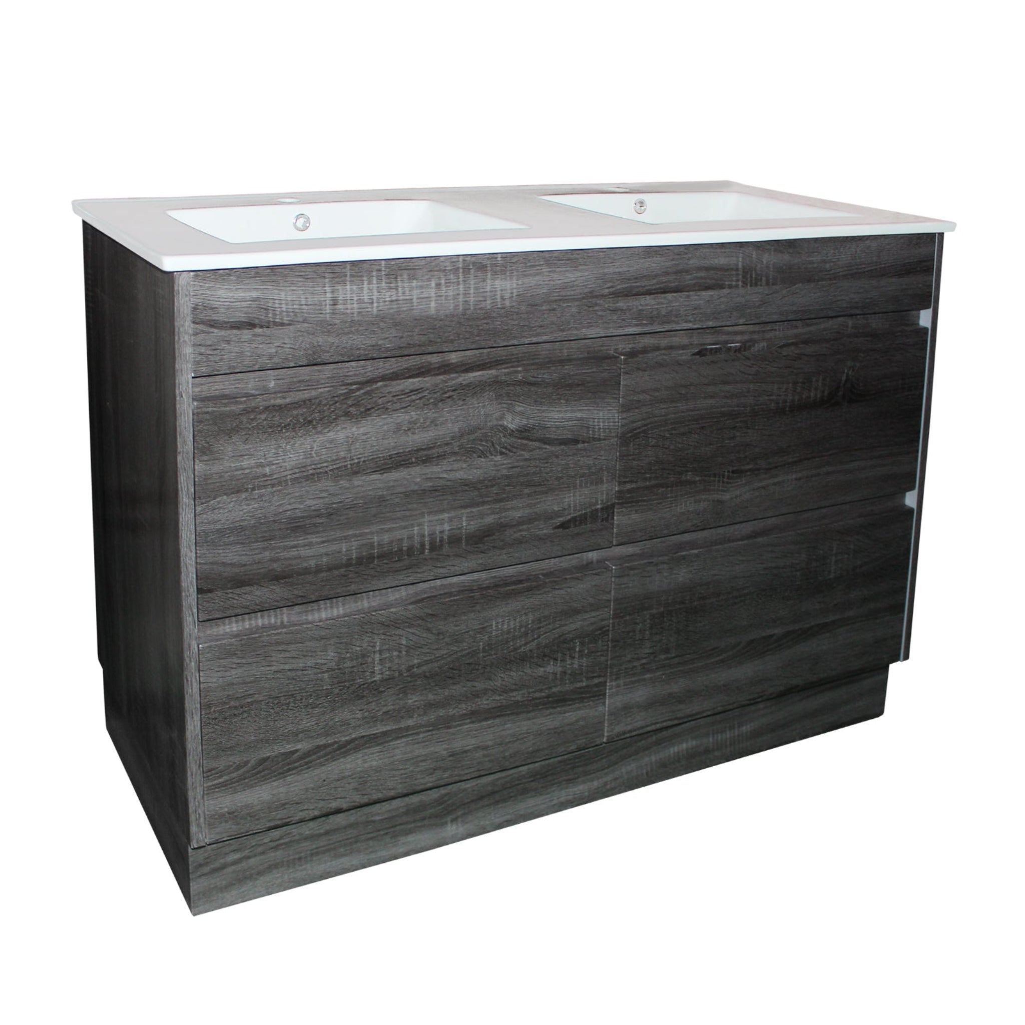 POSEIDON QUBIST DARK GREY 1500MM FREE STANDING VANITY