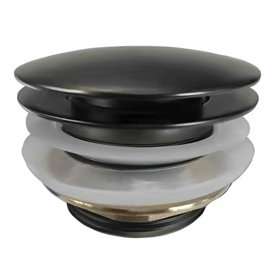 POSEIDON BATHTUB POP-UP WASTE NON-OVERFLOW MATTE BLACK 40MM