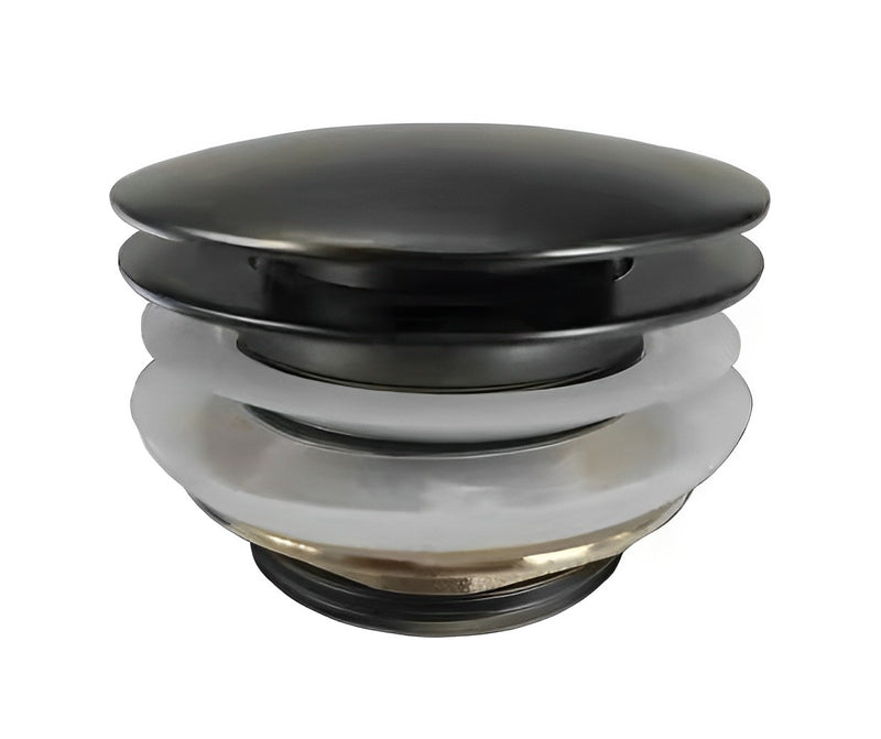 POSEIDON BATHTUB POP-UP WASTE NON-OVERFLOW MATTE BLACK 40MM