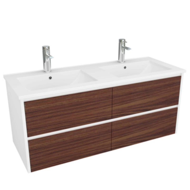 DURAPLEX ALANA VC TIMBER DRAWFACE VANITY GLOSS WHITE 1200MM