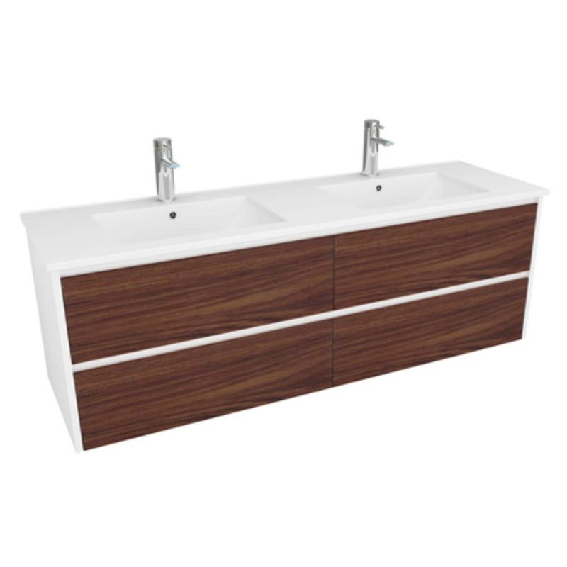 DURAPLEX ALANA VC TIMBER DRAWFACE VANITY GLOSS WHITE 1500MM
