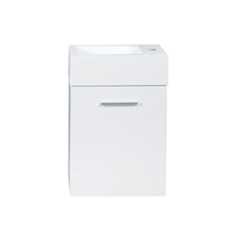 DURAPLEX HAMILTON SPACE SAVING FLOOR STANDING VANITY GLOSS WHITE 400MM