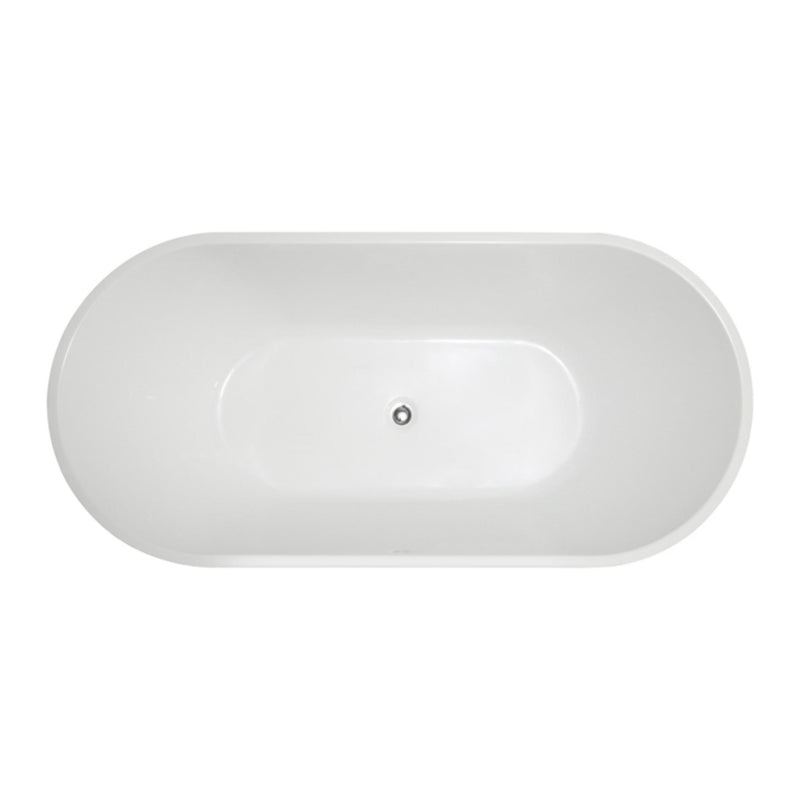DURAPLEX OLIVIA FREE STANDING BATH GLOSS WHITE (AVAILABLE IN 1500MM AND 1700MM)