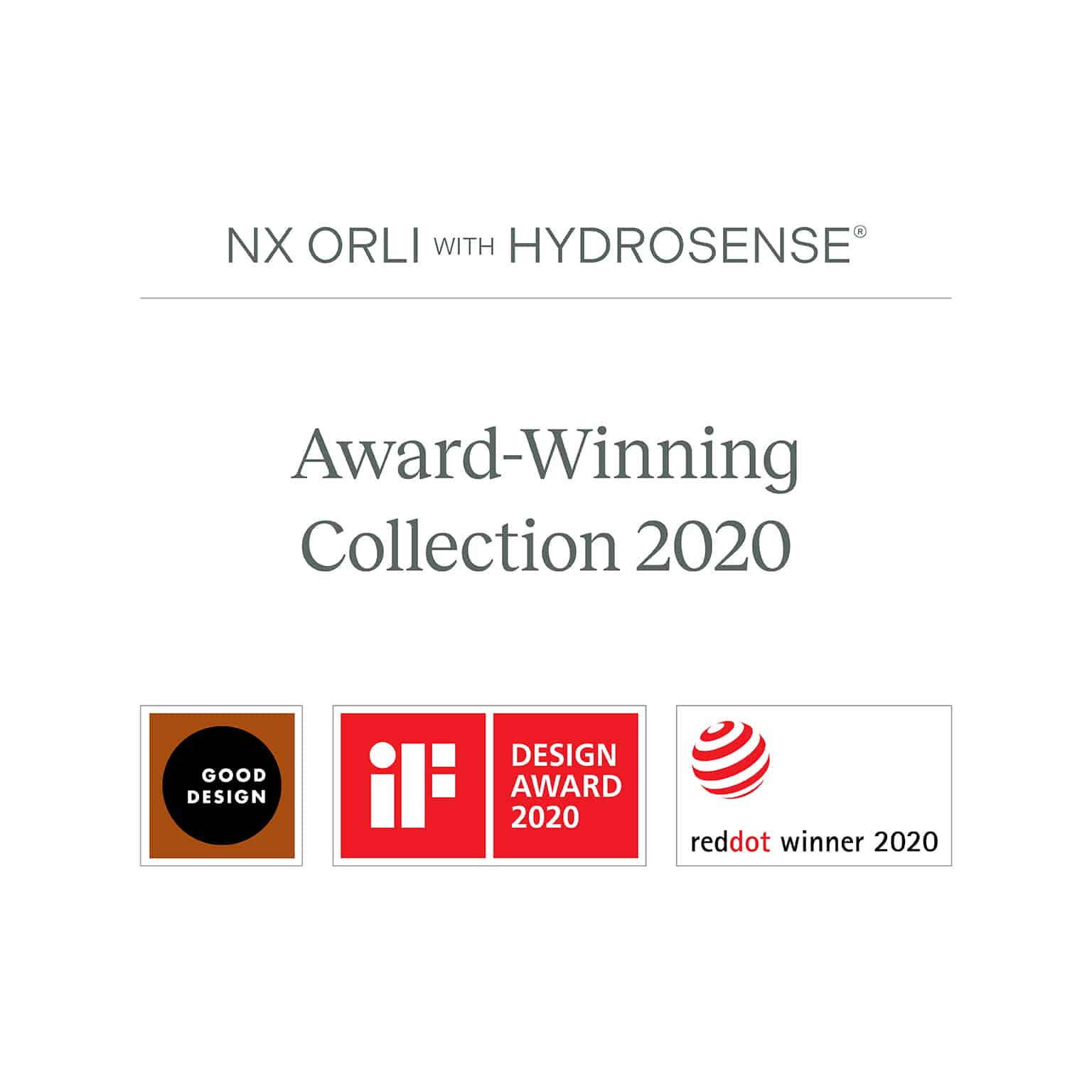 PHOENIX NX ORLI WITH HYDROSENSE SHOWER ARM AND ROSE 200MM CHROME