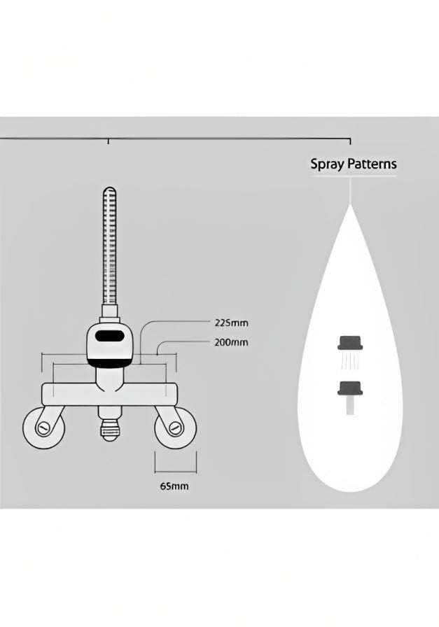 QUOSS COBRA KITCHEN / LAUNDRY MIXER WITH FLEXIBLE SPOUT 225MM CHROME (WITH MULTIPLE FITTING OPTIONS)