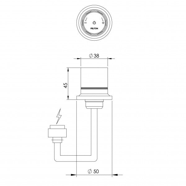 FELTON TATE SMARTFLOW DIGITAL SHOWER MIXER BRUSHED GOLD