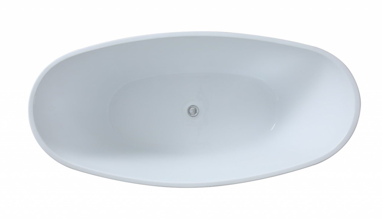 POSEIDON EVIE FREE STANDING BATHTUB GLOSS BLACK (AVAILABLE IN 1500MM AND 1660MM)