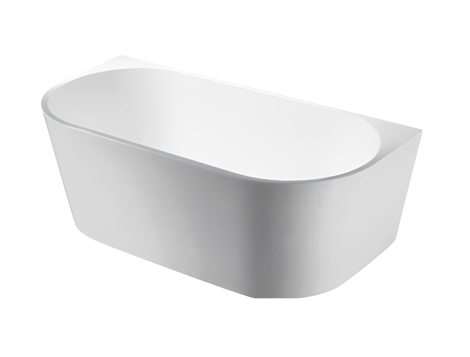 POSEIDON ELIVIA BACK TO WALL BATH MATTE WHITE (AVAILABLE IN 1400MM, 1500MM AND 1700MM)
