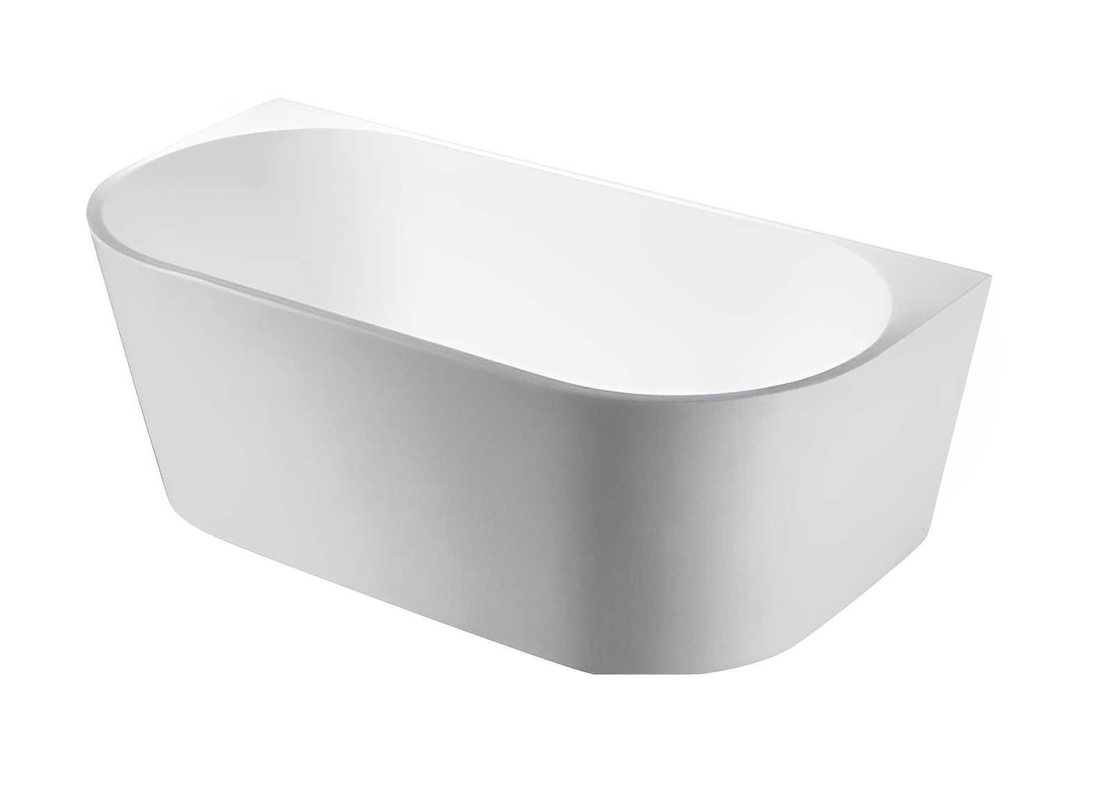 POSEIDON ELIVIA BACK TO WALL NF BATH GLOSS WHITE (AVAILABLE IN 1400MM, 1500MM AND 1700MM)