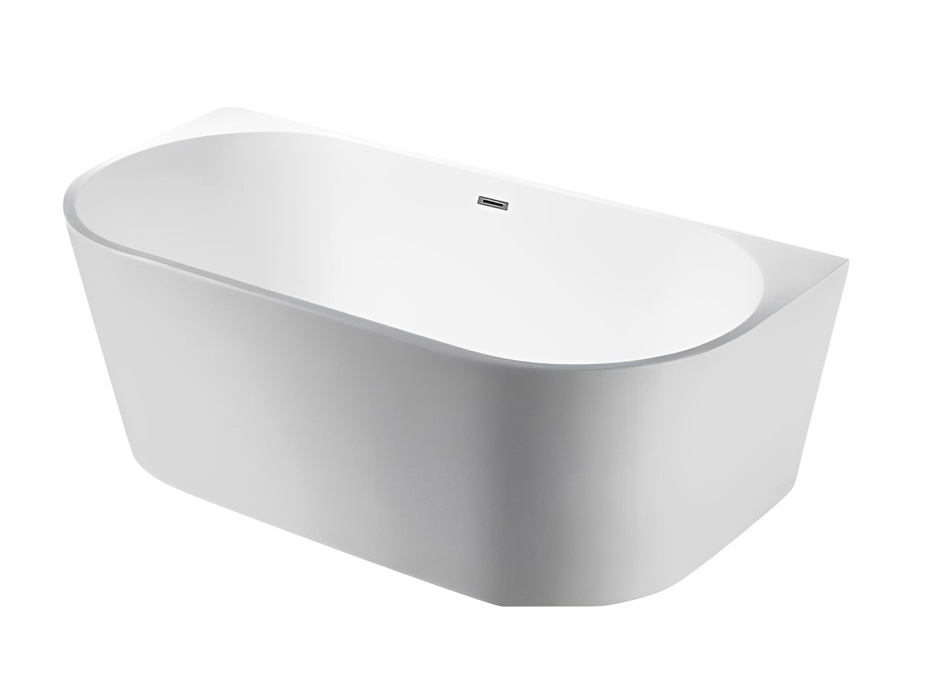 POSEIDON ELIVIA BACK TO WALL BATHTUB GLOSS WHITE (AVAILABLE IN 1490MM AND 1690MM)