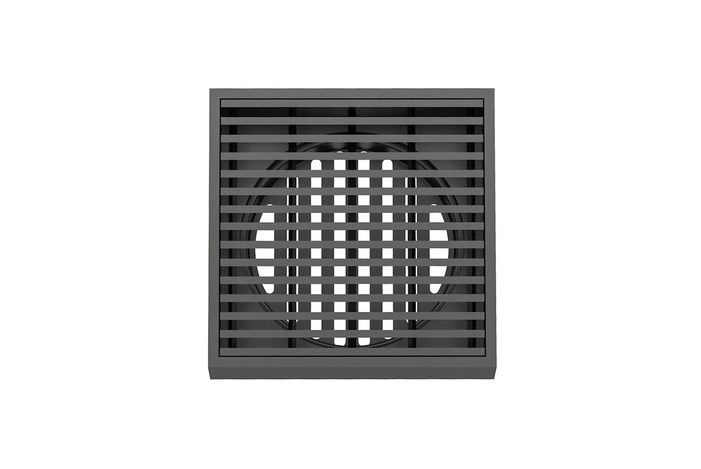 LINSOL EZYFLOW HEELGUARD GRATE MATTE BLACK 110MM